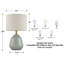 18’’ Textured Ceramic Table Lamp