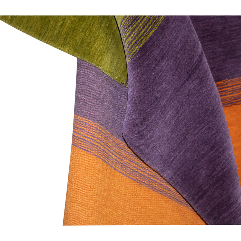 Wool Striped Area Rug