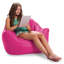 Fauteuil à billes pour siège structuré pour enfants, adolescents et adultes, fauteuil à billes confortable pour jouer, lire et regarder la télévision, fauteuil Malibu, plusieurs couleurs et tissus-239417861