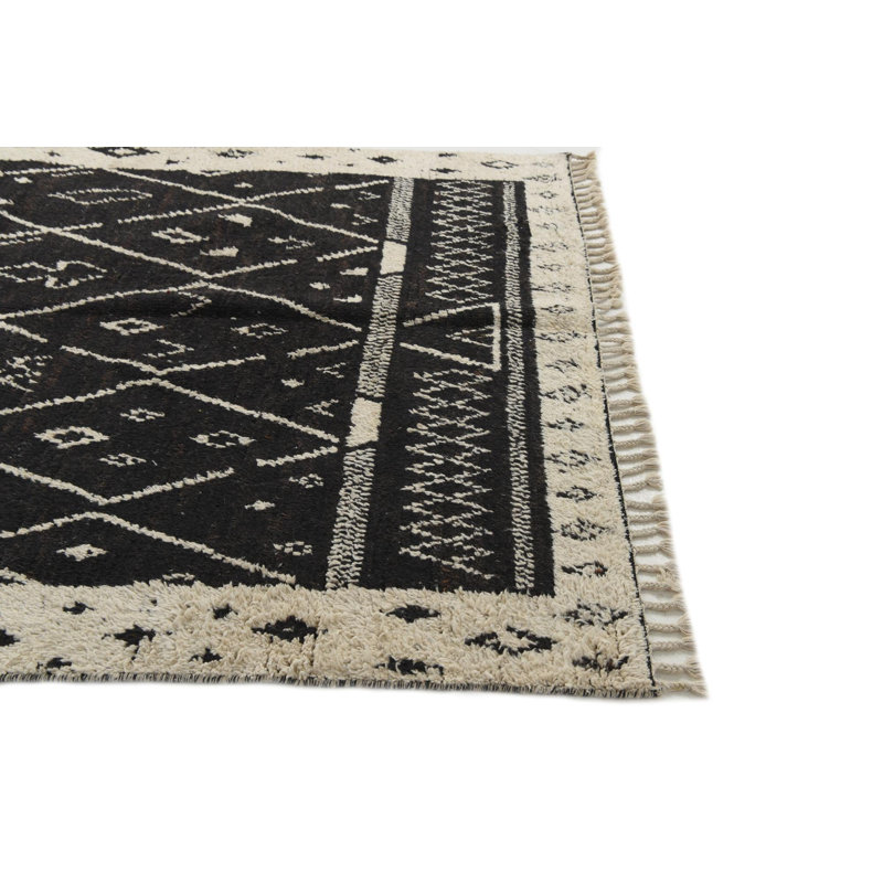 Tapis noir Nathaniel