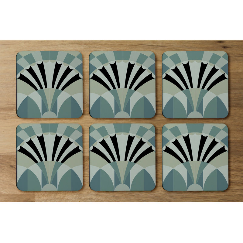 Square 6 Piece Coaster Set