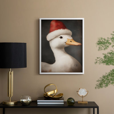 «Christmas Holiday Art», série 2-CX, reproduction encadrée - bois massif