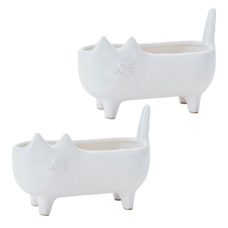 Ceramic Cat Planter