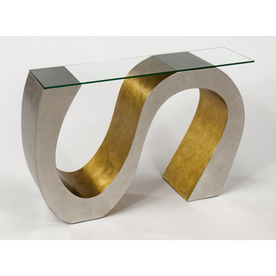 48'' Glass Top Console Table
