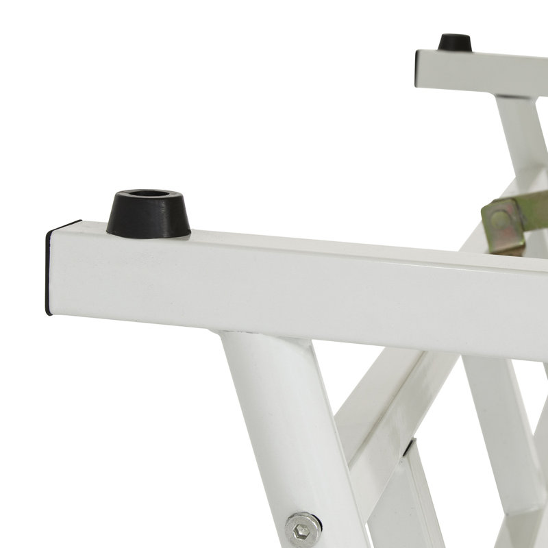 Adjustable Maple and White Drawing Table with Stool