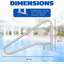 Barrière de piscine 55 x 32 pouces