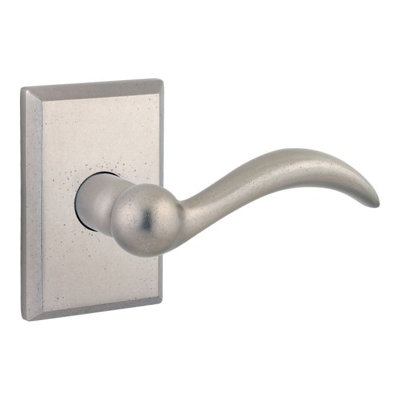 Arch Single Dummy Door Lever with Rustic Square Rose