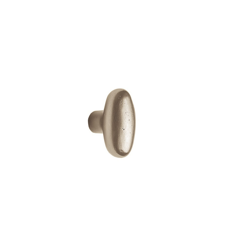 Potato Bronze Oval Knob, White Bronze Light