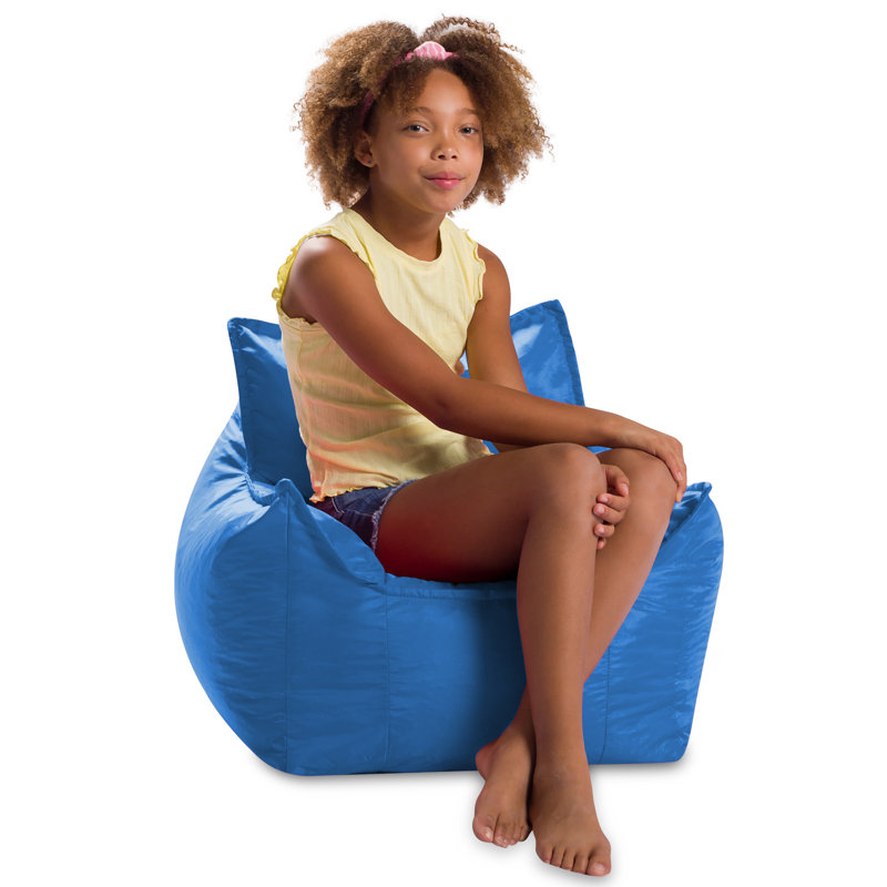 Fauteuil à billes Posh Creations, Mélange de polyester bleu royal