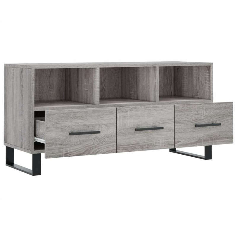 Melinson TV Cabinet 102x36x50 cm Engineered Wood, Grey Sonoma