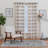 Wendler Polyester / Linen Semi-Sheer Stripped Curtain Panel with Grommet Top-1880914959