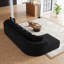 Canapé modulaire moderne en chenille noir, forme de nuage modulaire avec coussins pour la maison