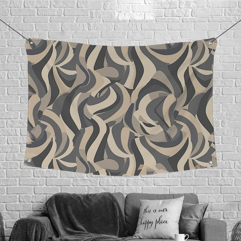 Plain Weave Muslin Microfiber Fabric Tapestry, 50" H x 60" W