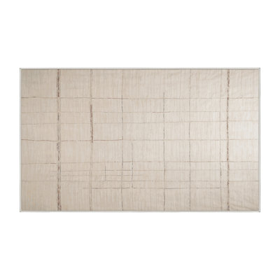 Machine Washable Beige Area Rug