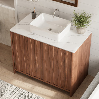 Meuble-lavabo sur pied 35,4 po