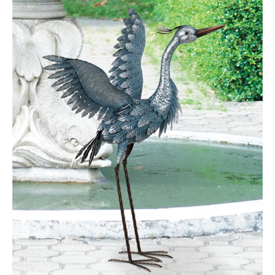 Statue de jardin extérieur en métal fabriqué à la main