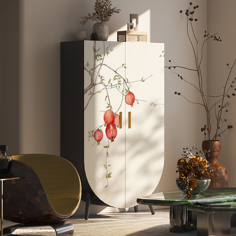 Armoire de chambre à coucher à double porte, Noir