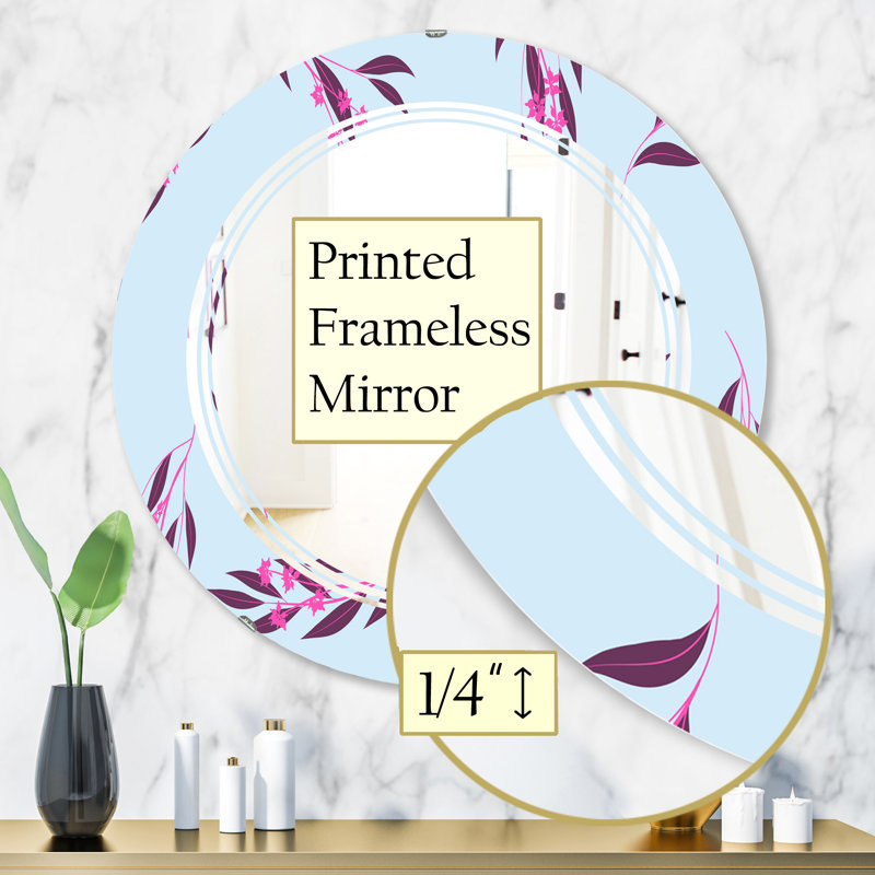 Miroir mural Bright Eucalyptus, 23,6 po x 23,6 po