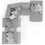 Canapé modulaire en U Robyn-238438423