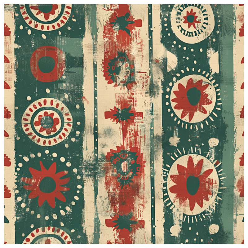 Toile de galerie abstraite avec cercles floraux abstraits en plusieurs tailles, 16 po x 20 po