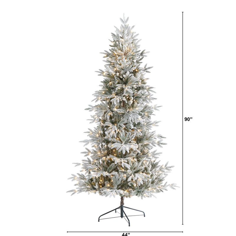 Easy Set-Up Lighted Christmas Tree, 7.5' H
