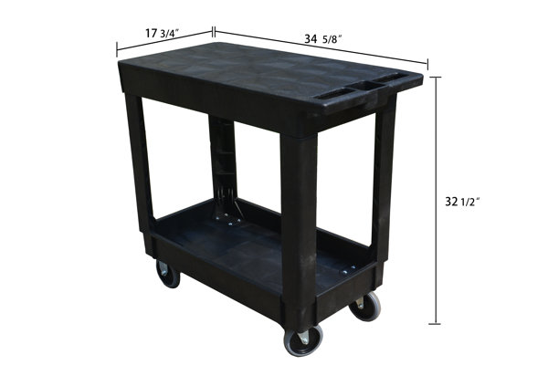 32.5'' H x 25.63'' W Utility Cart with Wheels