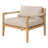 Nathan Outdoor 2-Piece Acacia Wood Conversation Set With Woven Rope & Cushions-124486336