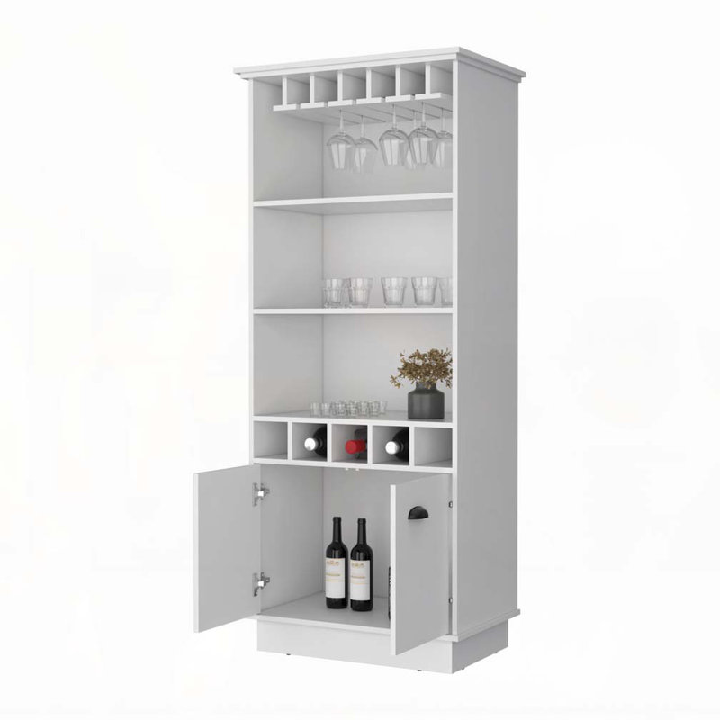 Armoire-bar Claire, Blanc
