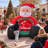 Wellcomer 13Ft Giant Inflatable Santa Snow Ball Toss Game with 4 Balls & Built-in Blower, Carnival Throwing Target Game for Christmas Parties & Events
