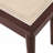 40 X 12 "Wooden Betim, Walnut Color, Hand Woven Cane Seat, Solid Wood Betim For Entrance, Living Room, Kitchen And Dining Room, Long Betim, 18" High