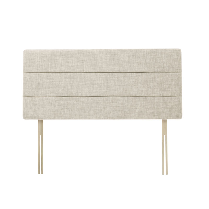 Alder Upholstered Twill Headboard, Double (4'6), Duck Egg
