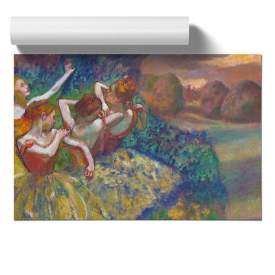 Four Ballet Ballerina Dancers Vol.1 by Edgar Degas - No Frame Painting