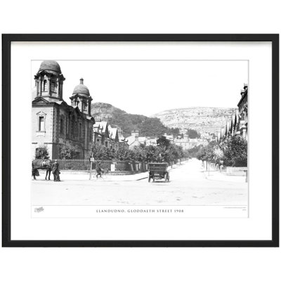 Llandudno, Gloddaeth Street 1908 - Single Picture Frame Print
