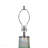 D16x30" Glass Table Lamp