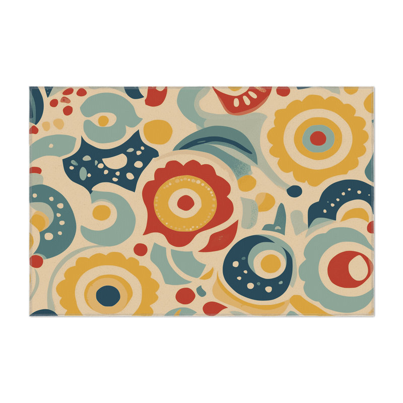 Jazzy Spark Indoor And Outdoor Area Rug, Rectangle 5' x 7'