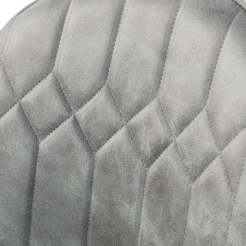 Chaise d'appoint rembourrée Asiel, gris