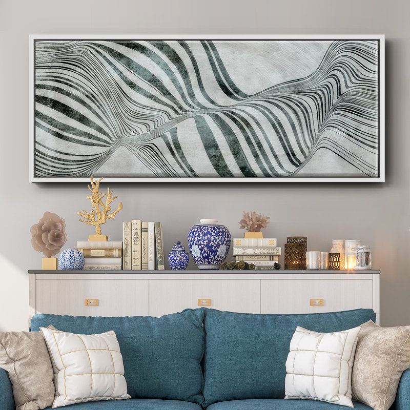 Forme de bulle - Framed Canvas, 24" H x 60" W