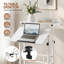 Bureau mobile pour travailler debout, bureau d'ordinateur de table assis-debout à hauteur ajustable, chariot à roulettes pour bureau personnel-1639277501