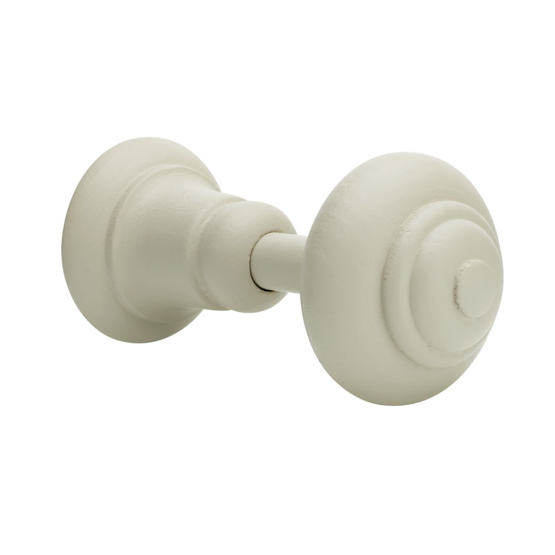 Keswick Wood Curtain Holdback, 7" H x 7" W x 15.2" D, French Grey