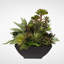 Faux Succulent in Metal Planter