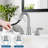 Chrome 8 inches 3 Holes 2-Handle Bathroom Sink Faucet with Pop-up Drain-102842046