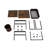 3-Tier Storage Cart  Storage Rack With Wheels