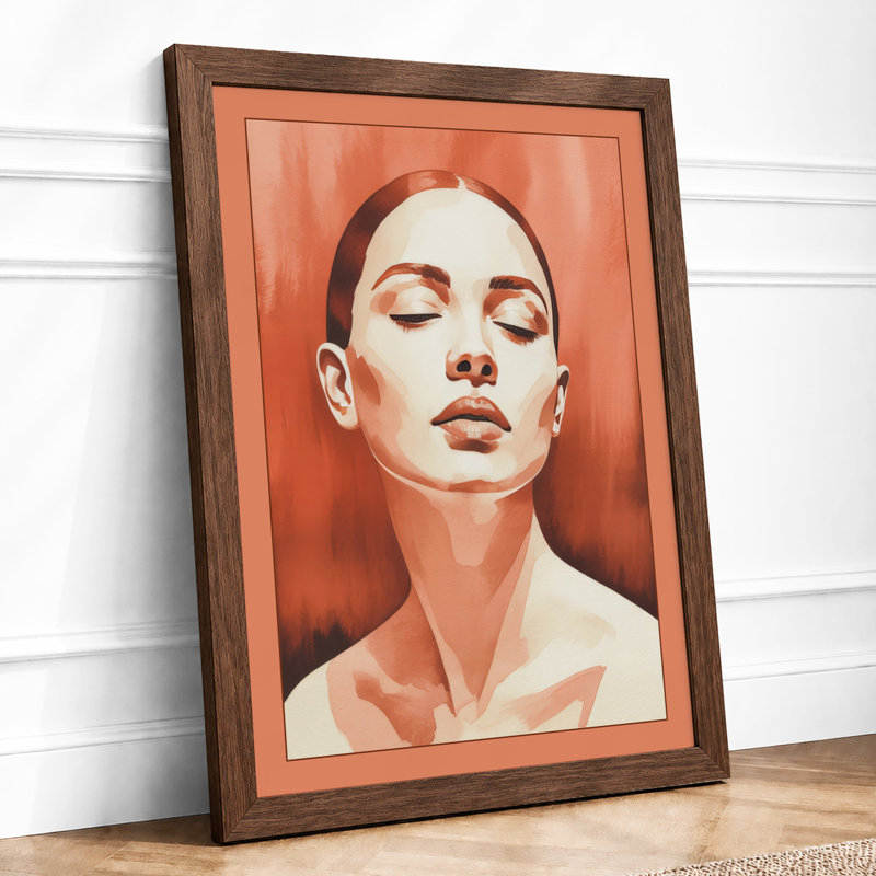 Serene Repose Modern - Print, Walnut, A3 - 42.0 x 29.7 cm