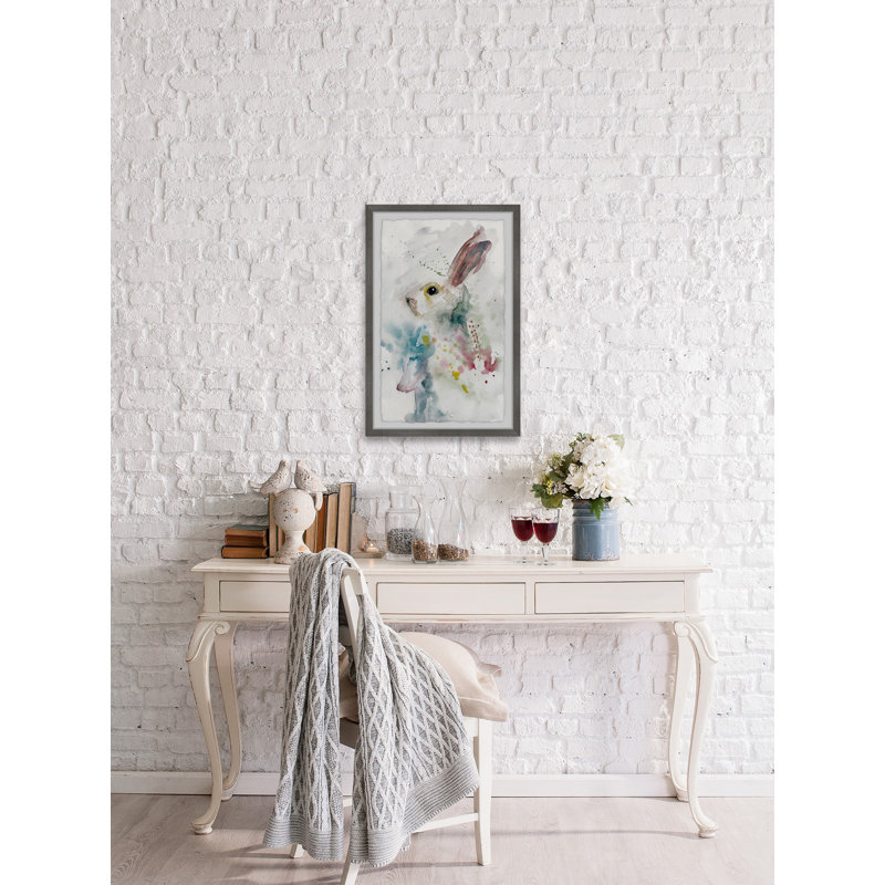 «Painted Bunny», reproduction encadrée, H 36 po x l 24 po x P 1,5 po