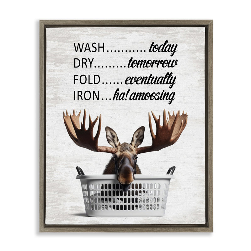 Cadre flottant Sassy Moose & Laundry, Cadre flottant orme Montalcino, H 31 po x l 25 po