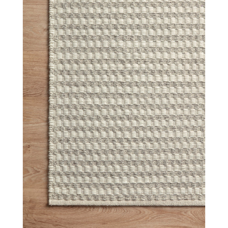 Tapis ivoire / pierre Amber Lewis x Loloi Ojai, Rectangle 5 pi x 7 pi 6 po