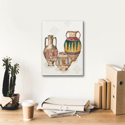  «African Flair 3» par Anne Tavoletti, art mural sur toile, 12 po x 16 po