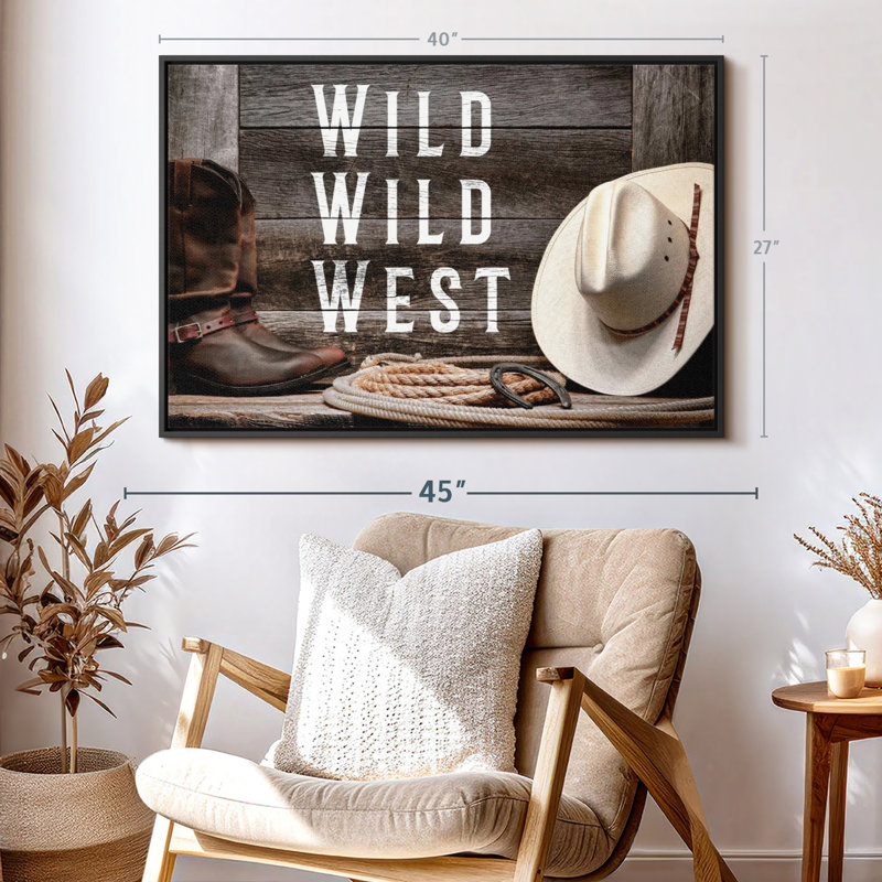 «Wild Wild West», reproduction sur toile, H 27 po x l 40 po
