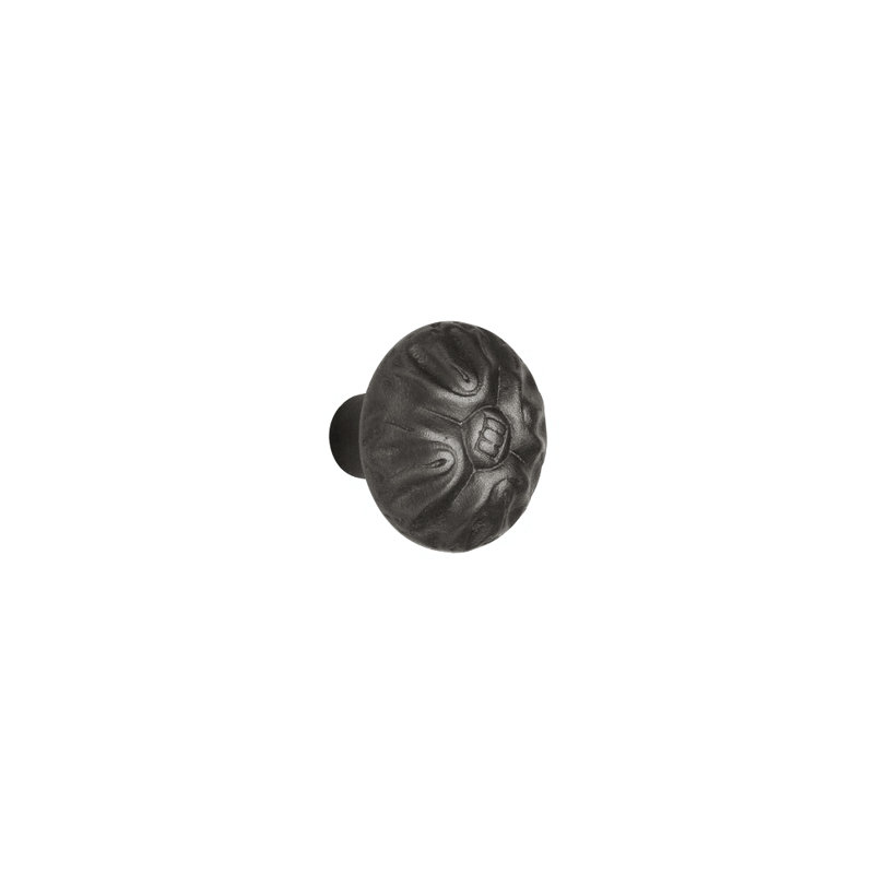 Medallion Bronze Mushroom Knob, White Bronze Dark