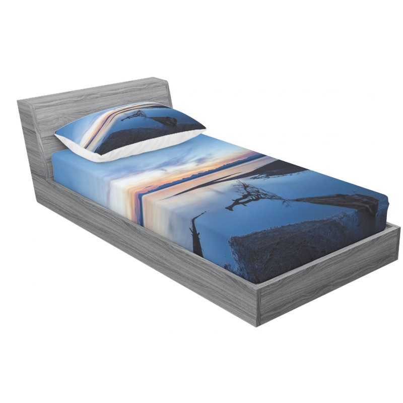 Microfiber Sheet Set, Twin Sheet Set with Fitted Sheet